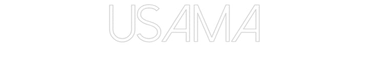 Customized Neon Sign: Usama