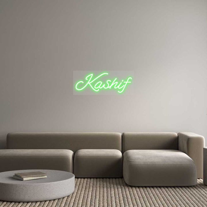 Customized Neon Sign: Kashif