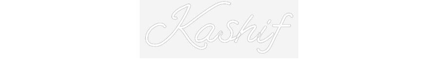 Customized Neon Sign: Kashif
