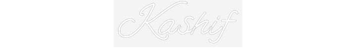 Customized Neon Sign: Kashif