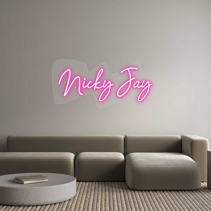 Customized Neon Sign: Nicky Jay