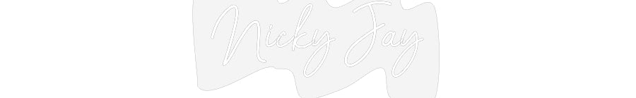 Customized Neon Sign: Nicky Jay