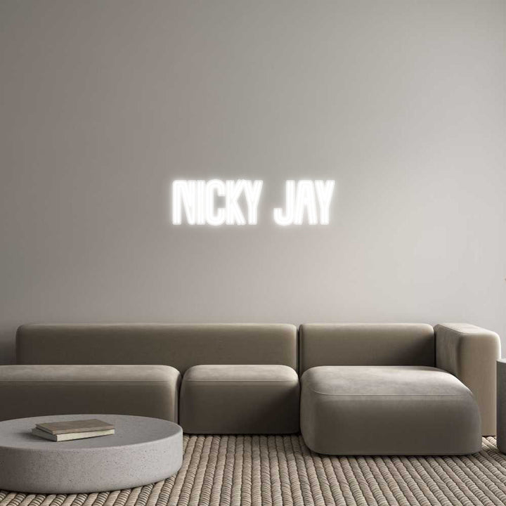 Customized Neon Sign: Nicky Jay
