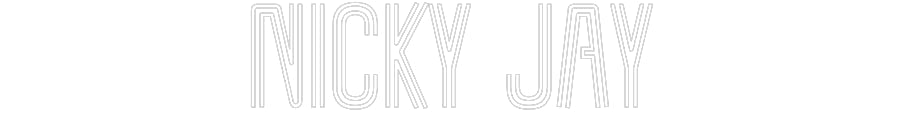 Customized Neon Sign: Nicky Jay