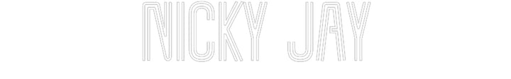Customized Neon Sign: Nicky Jay