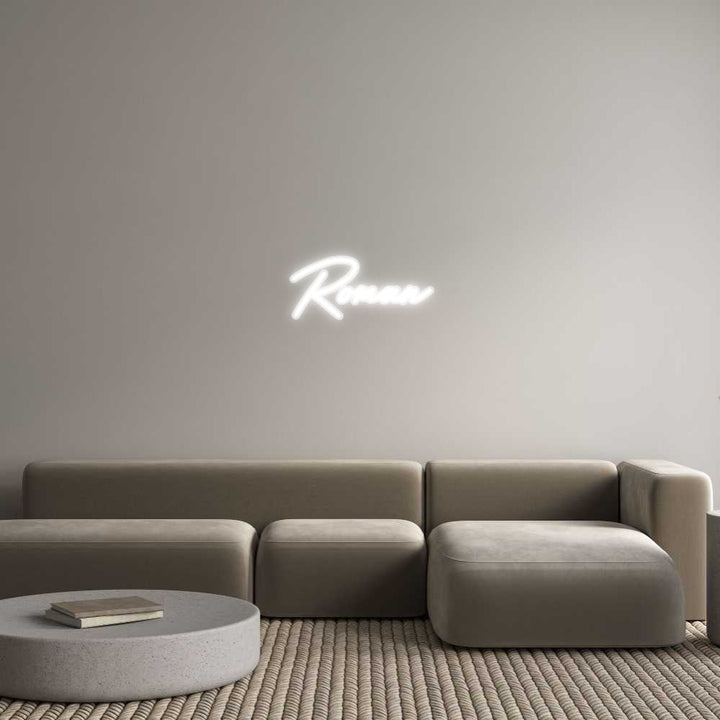 Customized Neon Sign: Roman