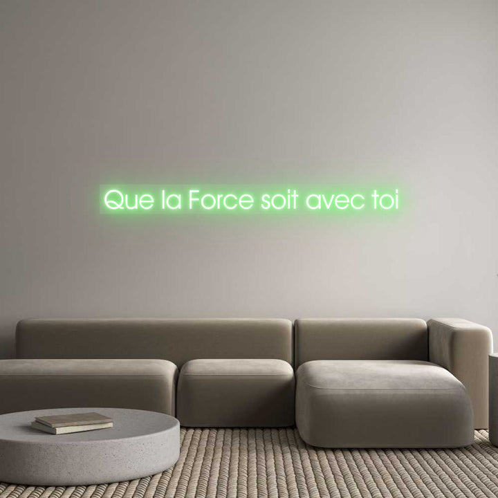 Customized Neon Sign: Que la Force ...