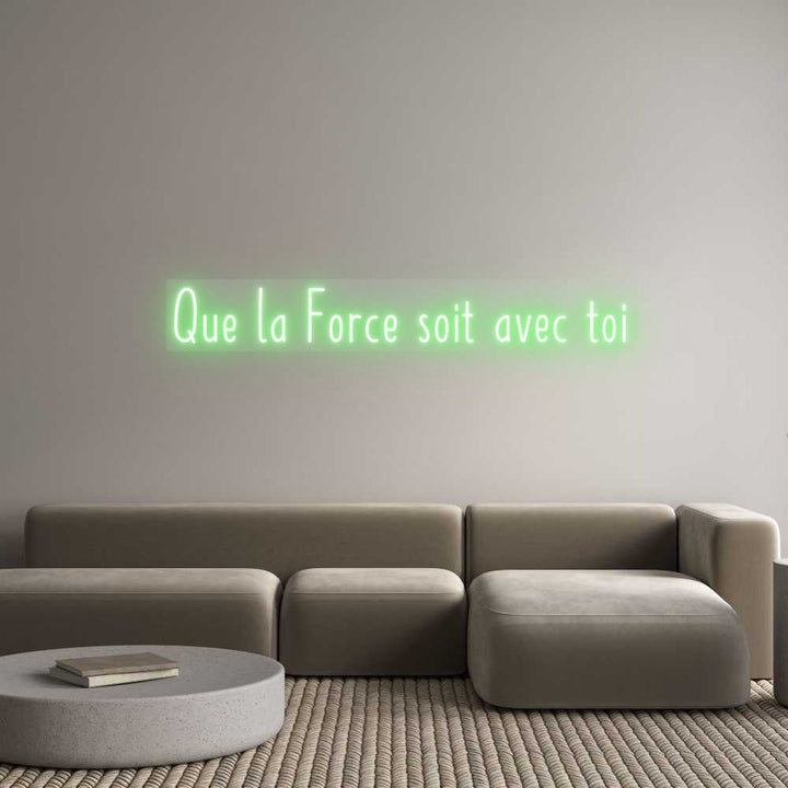 Customized Neon Sign: Que la Force ...