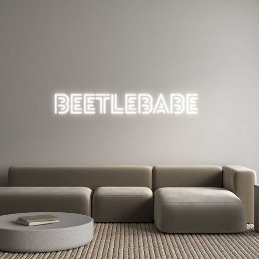 Customized Neon Sign: BeetleBabe