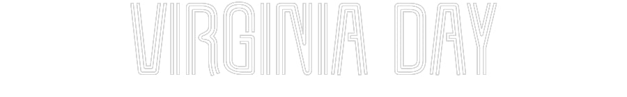 Customized Neon Sign: virginia day