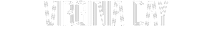 Customized Neon Sign: virginia day