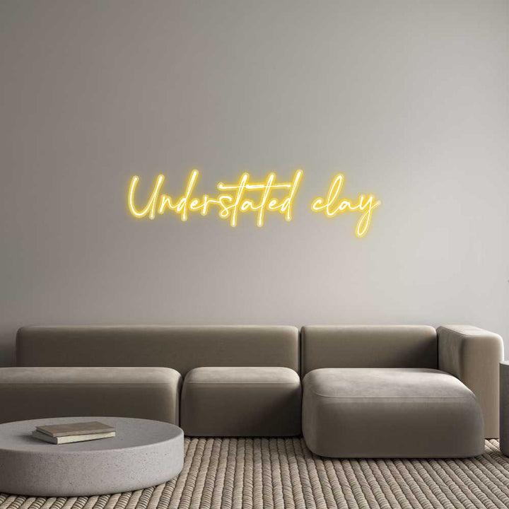 Customized Neon Sign: Understated c...
