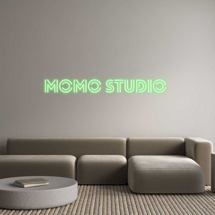 Customized Neon Sign: MOMO STUDIO