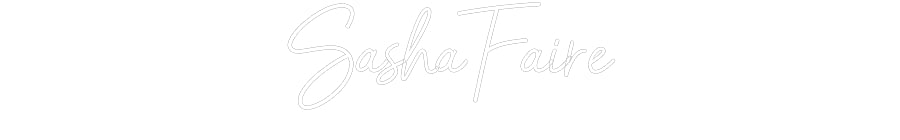 Customized Neon Sign: SashaFaire