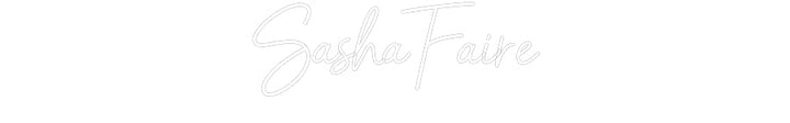 Customized Neon Sign: SashaFaire