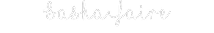 Customized Neon Sign: SashaFaire