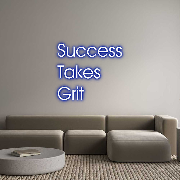Customized Neon Sign: Success
Take...
