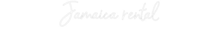 Customized Neon Sign: Jamaica rental