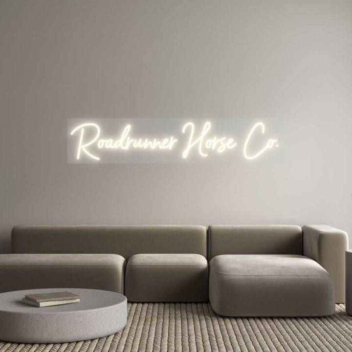 Customized Neon Sign: Roadrunner Ho...