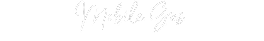 Customized Neon Sign: Mobile Gas