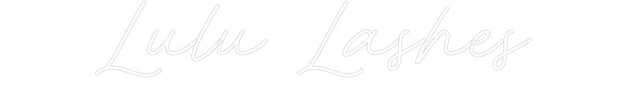 Customized Neon Sign: Lulu Lashes