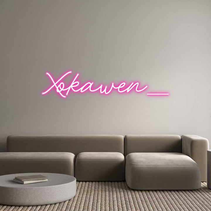 Customized Neon Sign: Xokawen__