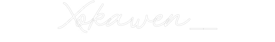 Customized Neon Sign: Xokawen__
