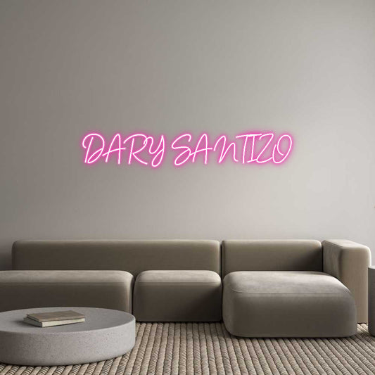 Customized Neon Sign: DARY SANTIZO