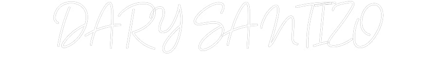 Customized Neon Sign: DARY SANTIZO