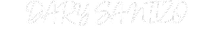 Customized Neon Sign: DARY SANTIZO