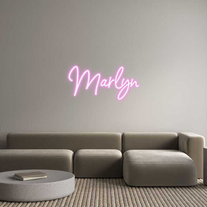 Customized Neon Sign: Marlyn