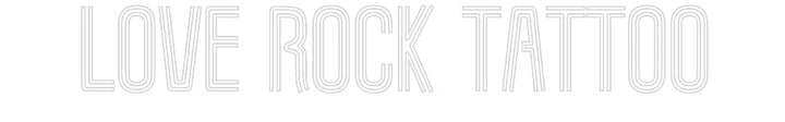 Customized Neon Sign: Love Rock Tat...
