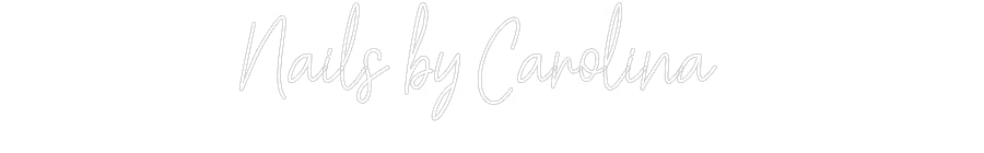 Customized Neon Sign: Nails by Caro...