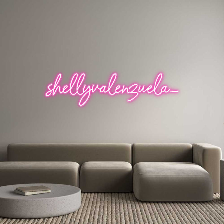 Customized Neon Sign: shellyvalenzu...