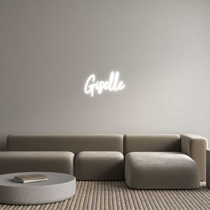 Customized Neon Sign: Giselle