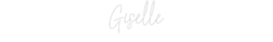 Customized Neon Sign: Giselle