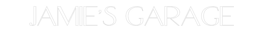 Customized Neon Sign: Jamie's Garage