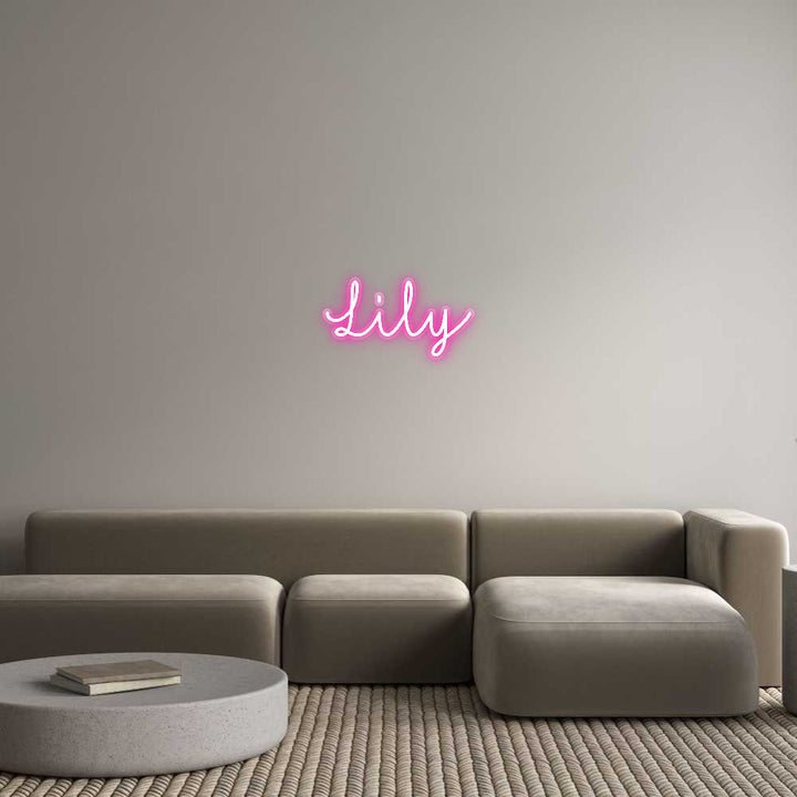 Customized Neon Sign: Lily