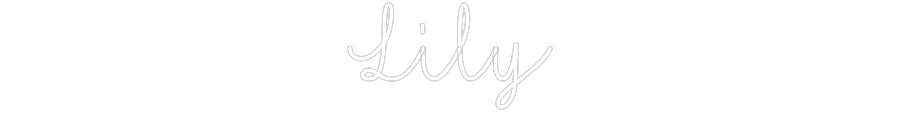 Customized Neon Sign: Lily