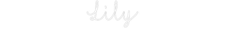 Customized Neon Sign: Lily