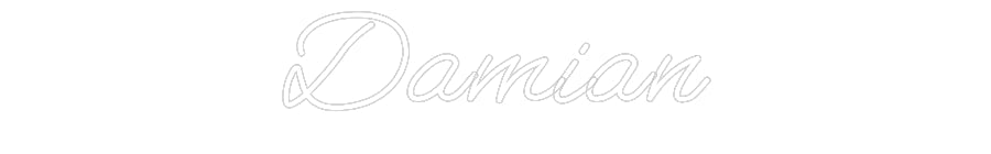 Customized Neon Sign: Damian