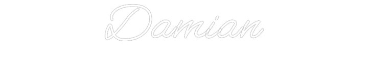 Customized Neon Sign: Damian