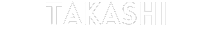 Customized Neon Sign: Takashi