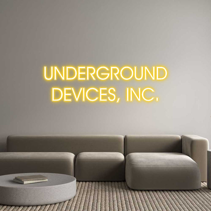Customized Neon Sign: UNDERGROUND
...