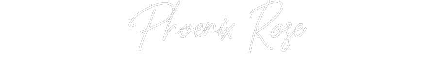 Customized Neon Sign: Phoenix Rose