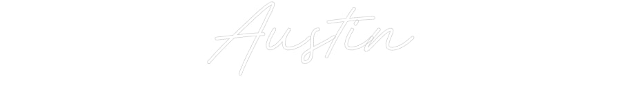Customized Neon Sign: Austin