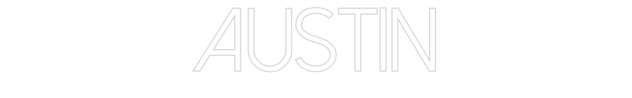 Customized Neon Sign: Austin