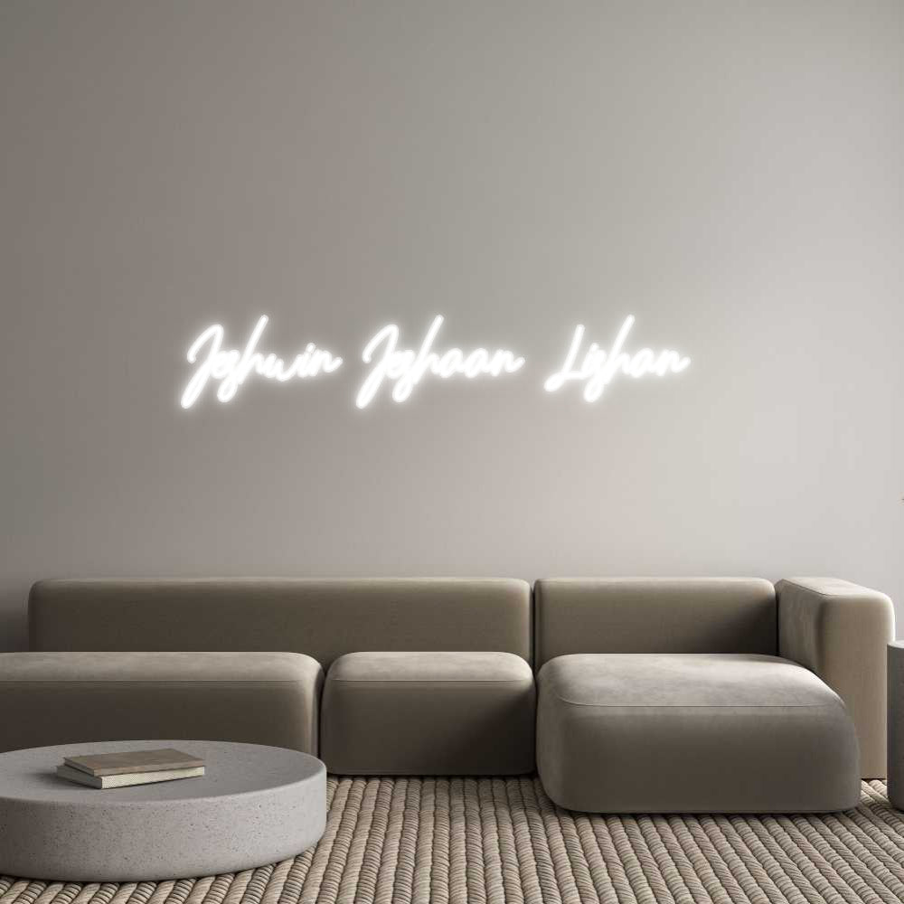 Customized Neon Sign: Jeshwin Jesha...