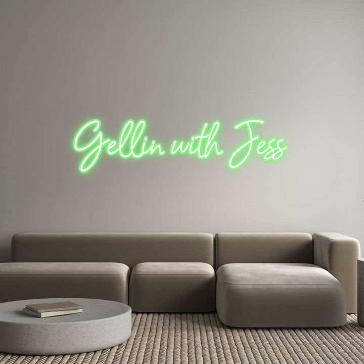 Customized Neon Sign: Gellin with J...