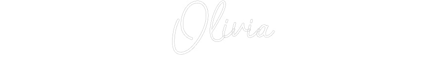 Customized Neon Sign: Olivia